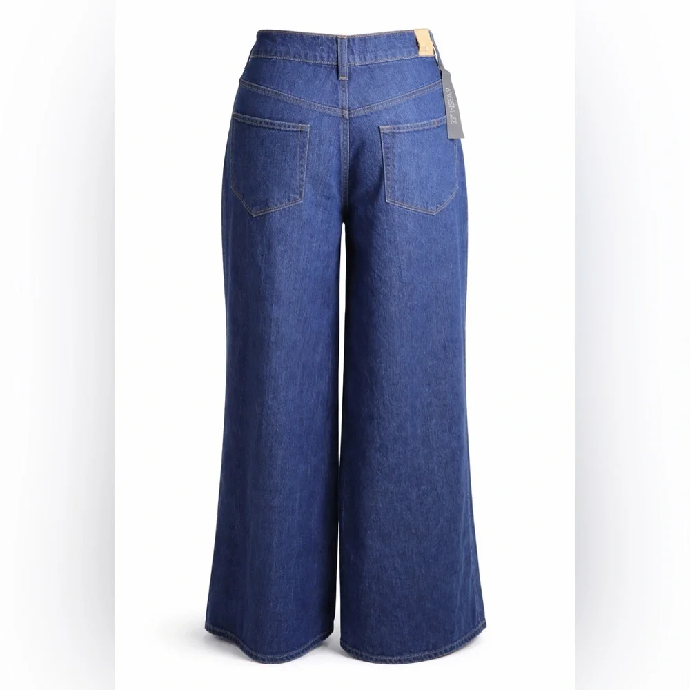 PAIGE Dark Blue Flare Jeans - Picture 3 of 15